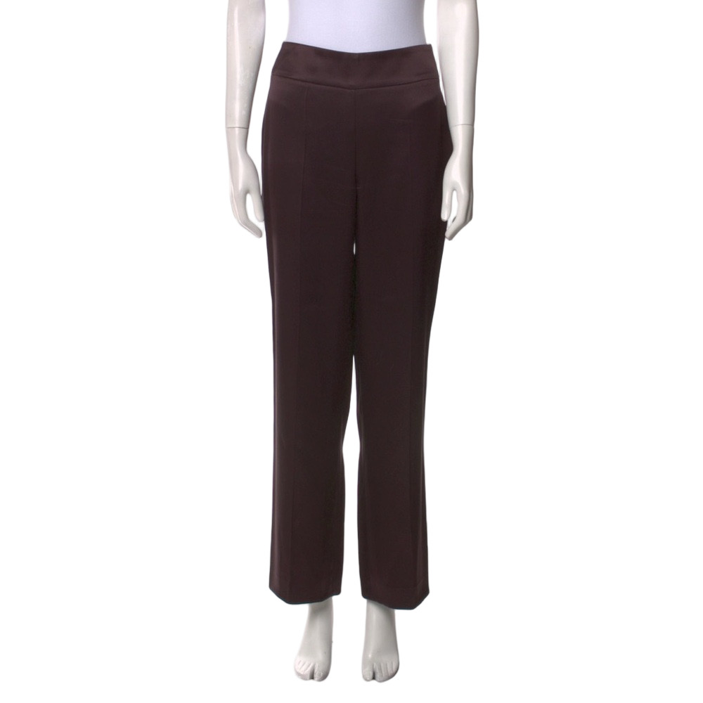 Akris Silk Purple Brown Pants - S